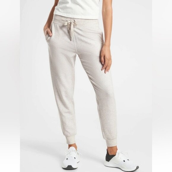 Athleta Cream Oatmeal Balance Jogger Active Casual Track Pants Women’s Size XS - Picture 1 of 9